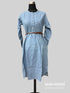 Readymade Blue 100% Denim Knee Length Kurti